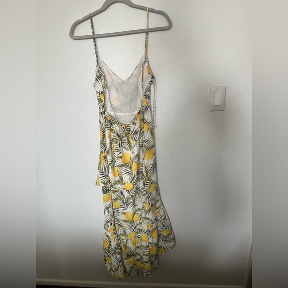 Lush white dress with lemon print, small - Picture 3 of 14